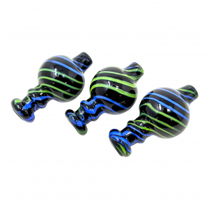 Spiral Art Black Ball Carb Cap - [GCP-DA47]